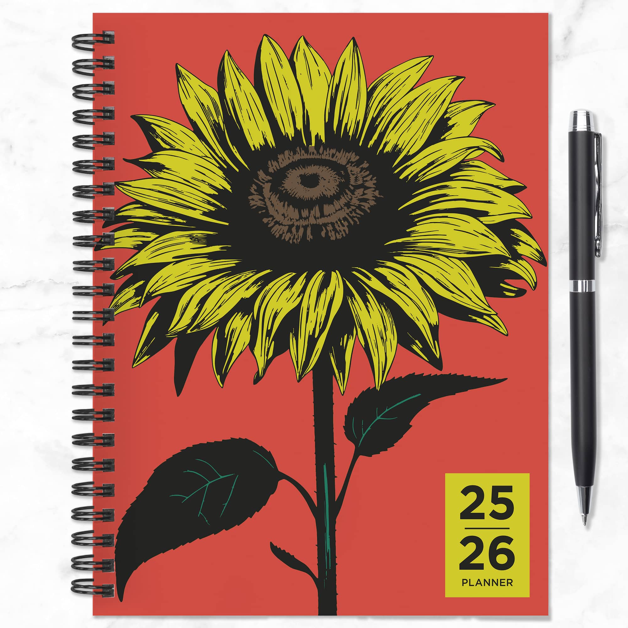 TF Publishing 2025-2026 Andy's Sunflower Medium Weekly/Monthly Planner